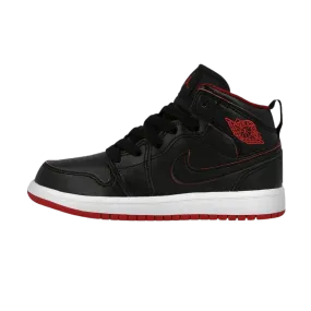 Air Jordan 1 Retro Mid GS 'Black Gym Red'