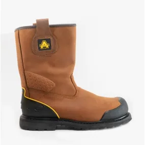 Amblers Safety FS223 Mens Leather Rigger Safety Boots Brown