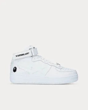 BAPE STA Star-Embossed White High Top Sneakers