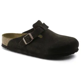Birkenstock Boston SFB Mocca Suede Leather (Regular)