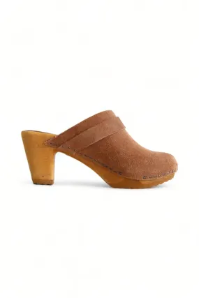 BOSABO "NOISETTE" CLOG TAN SUEDE