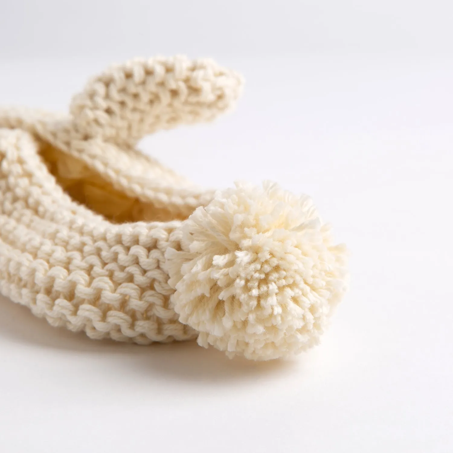 Bunny Ear Baby Slippers Knitting Kit - Easter