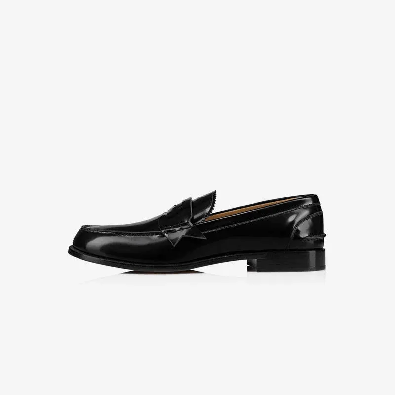 Casual Bi-color Leather Penny Loafers