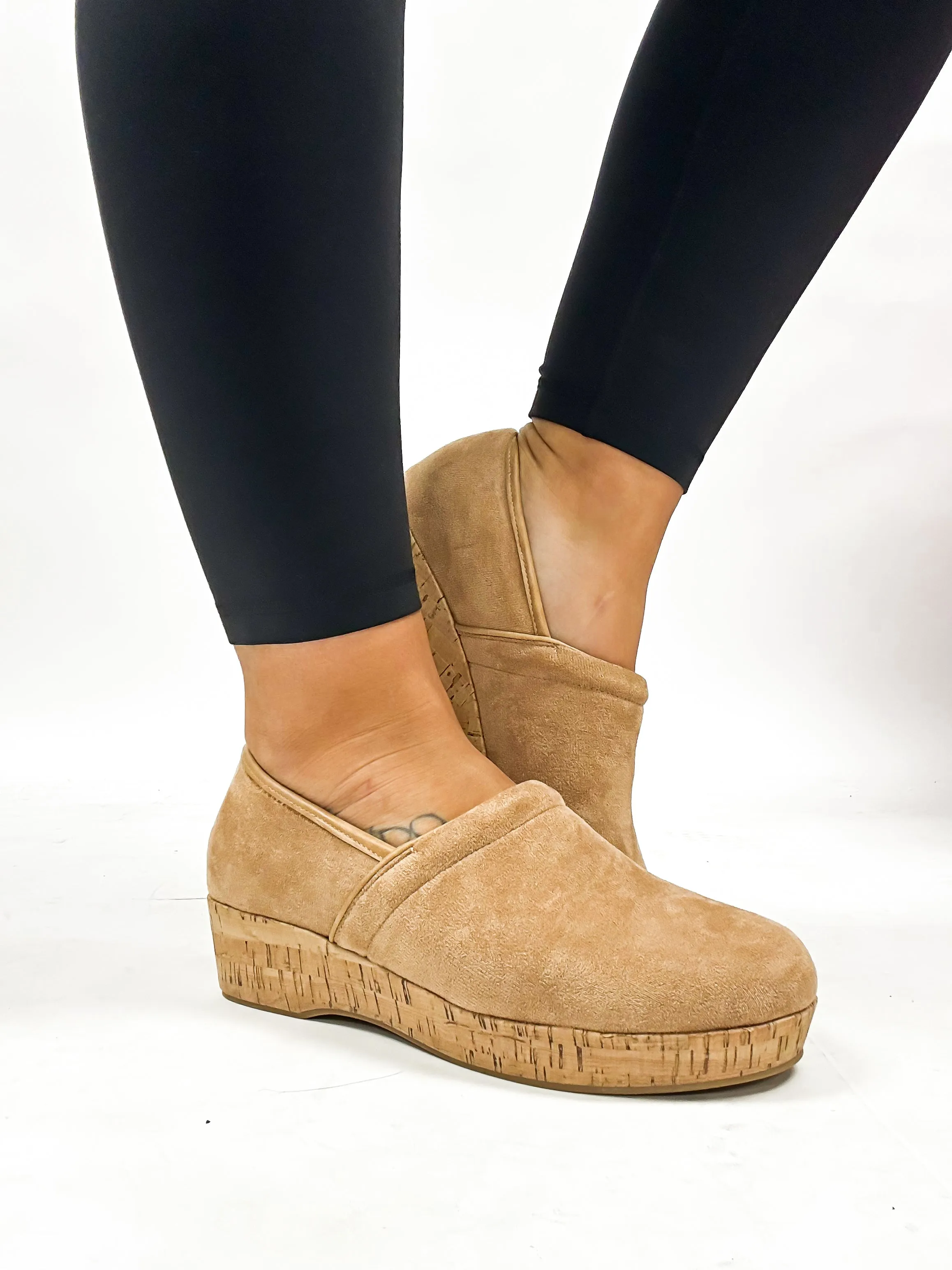 Corky's Camel Faux Suede All Day Shoes FINAL SALE