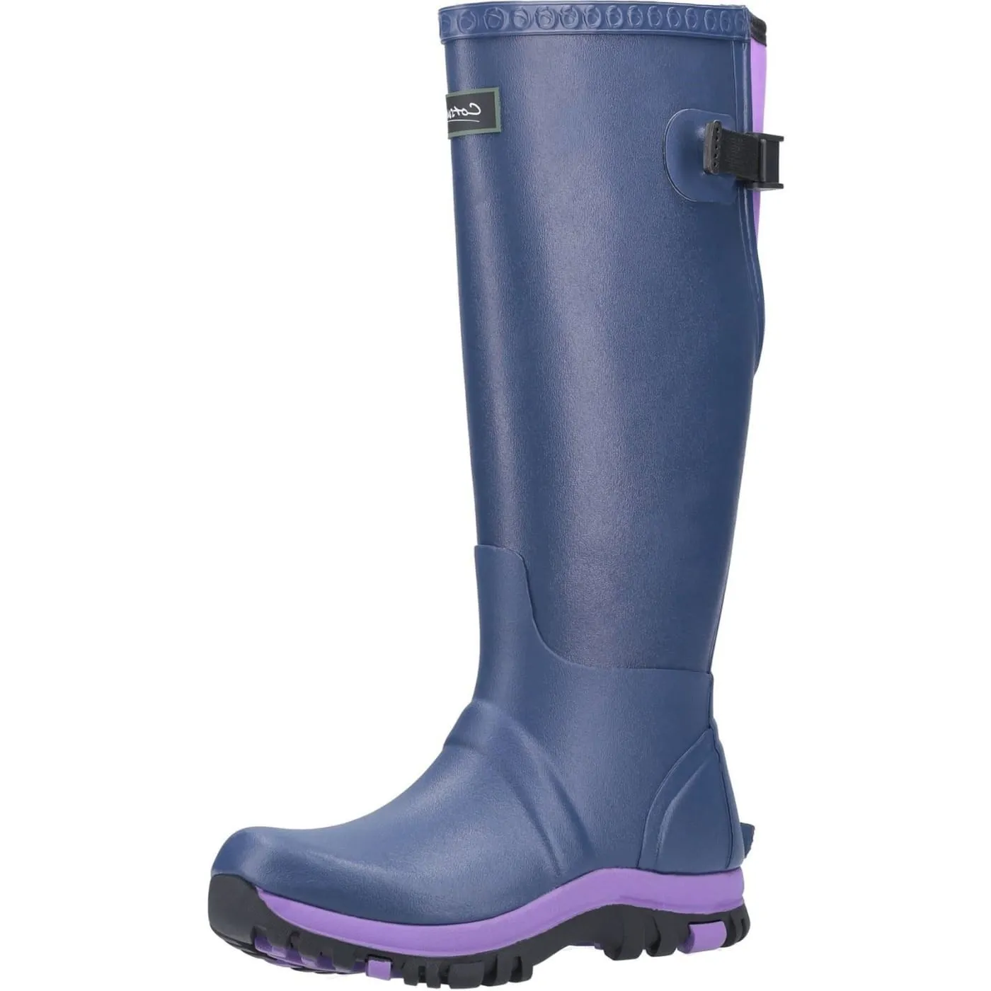 Cotswold Realm Blue Ladies Rubber Wellingtons