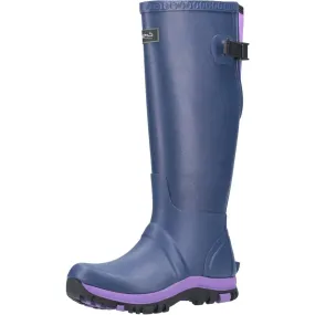 Cotswold Realm Blue Ladies Rubber Wellingtons