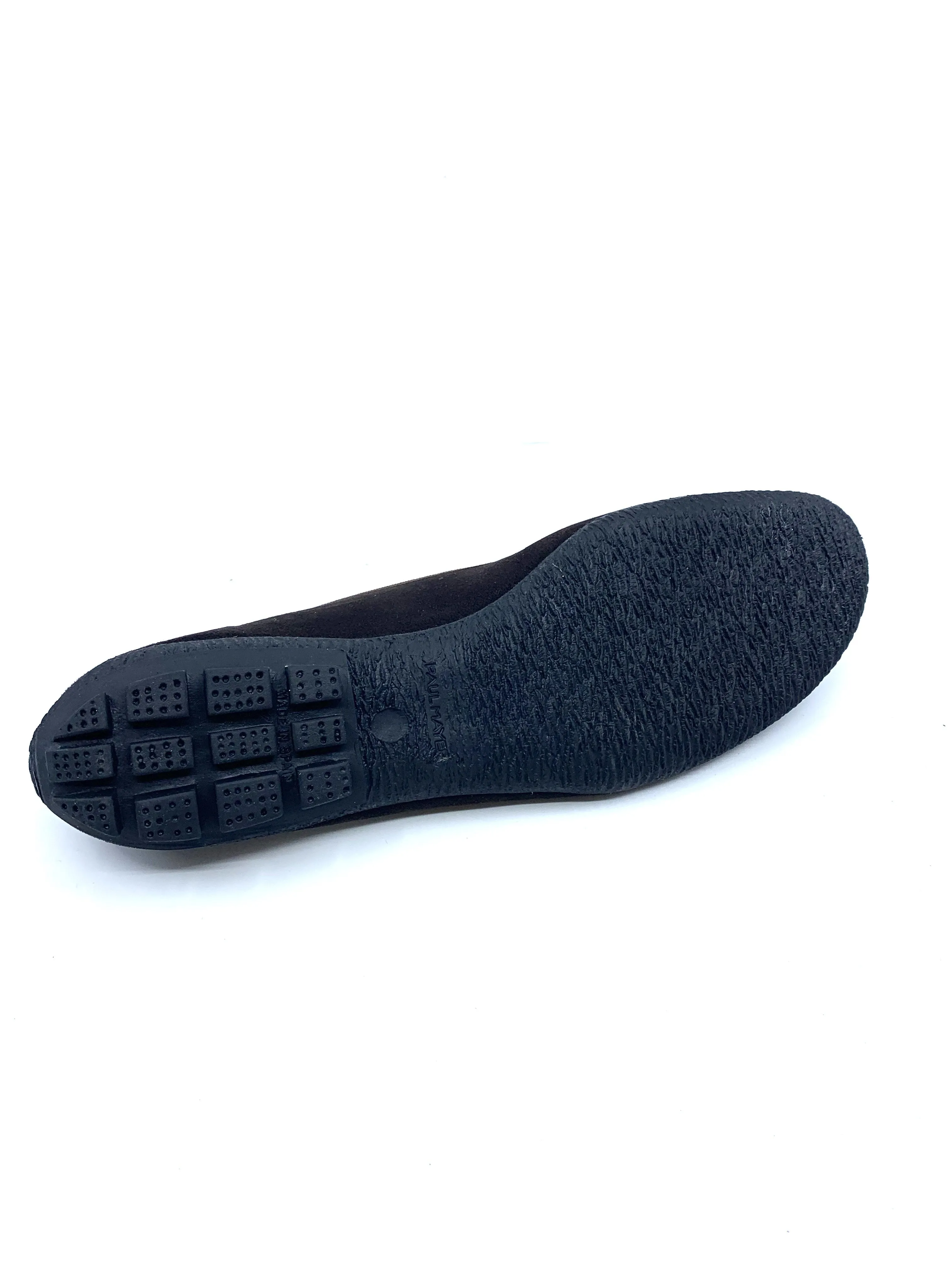 Country Brown Suede Niger Paul Mayer Ballet Flats