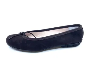 Country Brown Suede Niger Paul Mayer Ballet Flats