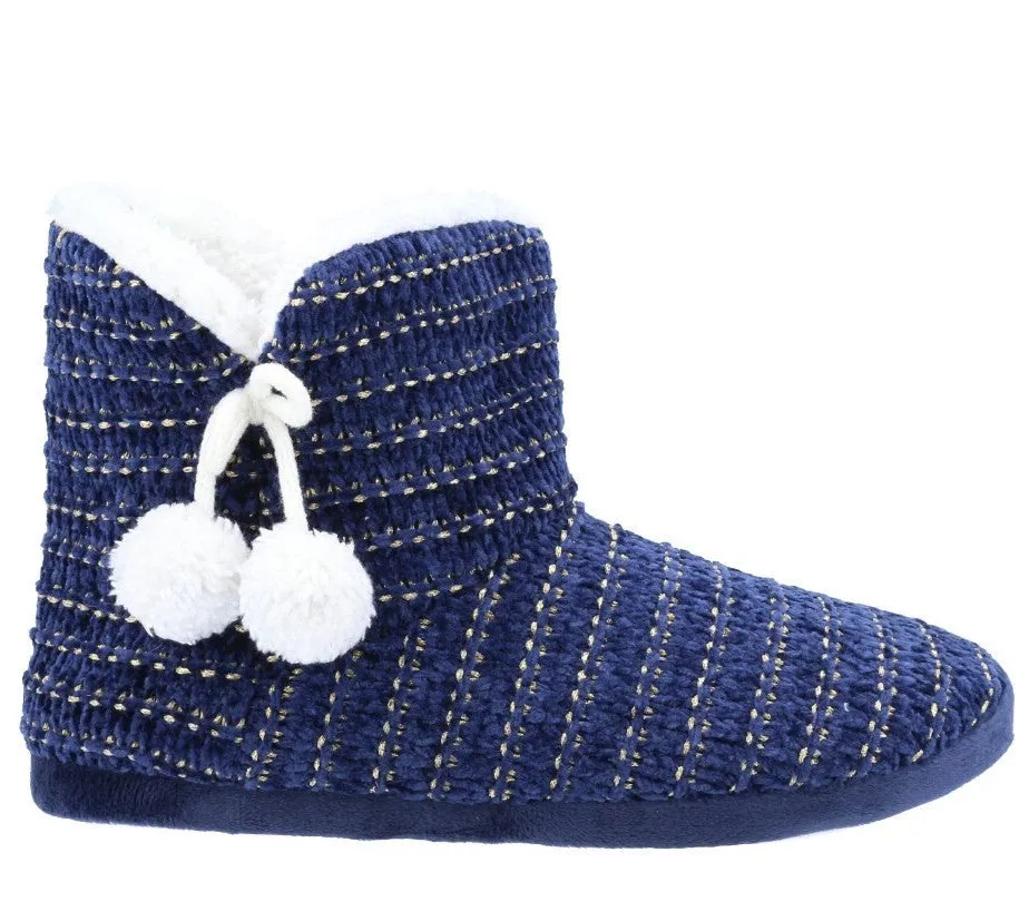 Divaz Saturn Womens Knitted Bootee Slipper