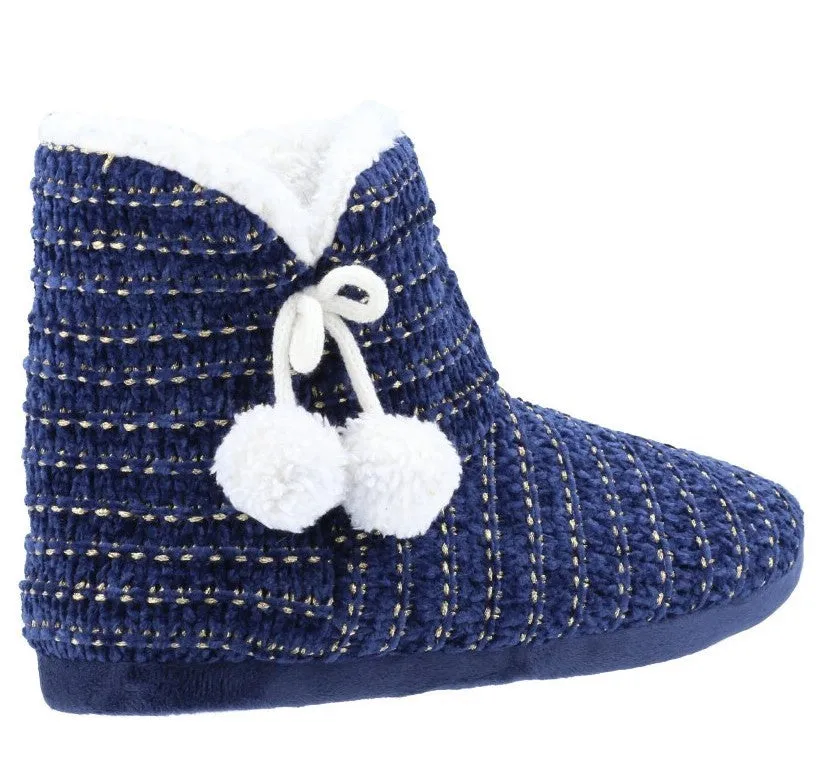 Divaz Saturn Womens Knitted Bootee Slipper