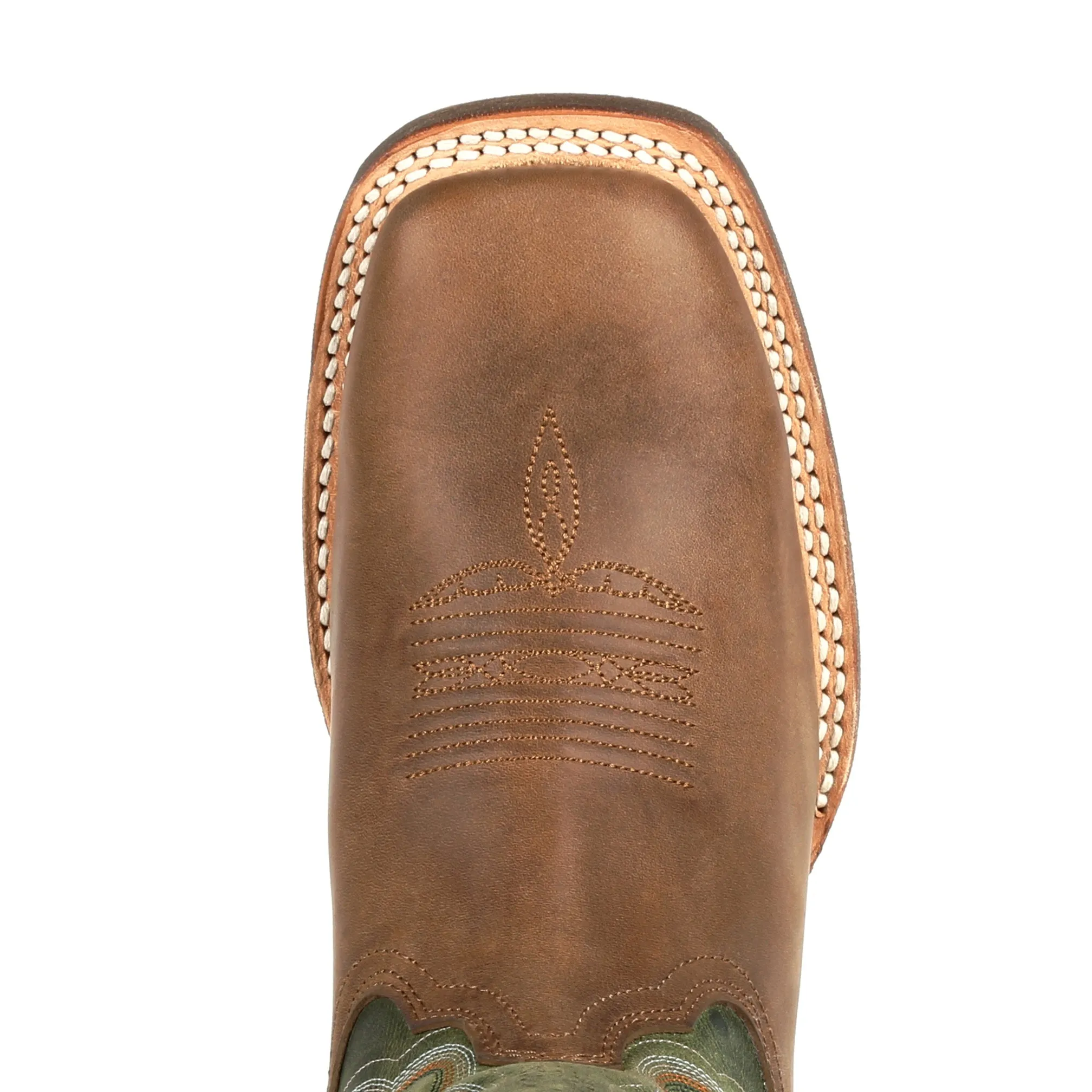 Durango Women's Ventilated Olive Leather Square Toe Boot DRD0378