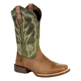 Durango Women's Ventilated Olive Leather Square Toe Boot DRD0378