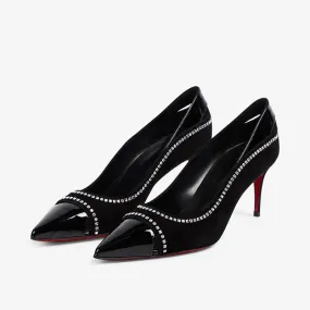 Eye-catching Black Leather Pump
