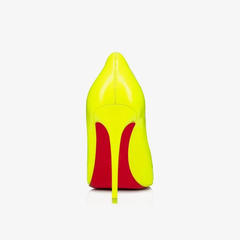 Fluo Yellow Patent Leather Pump