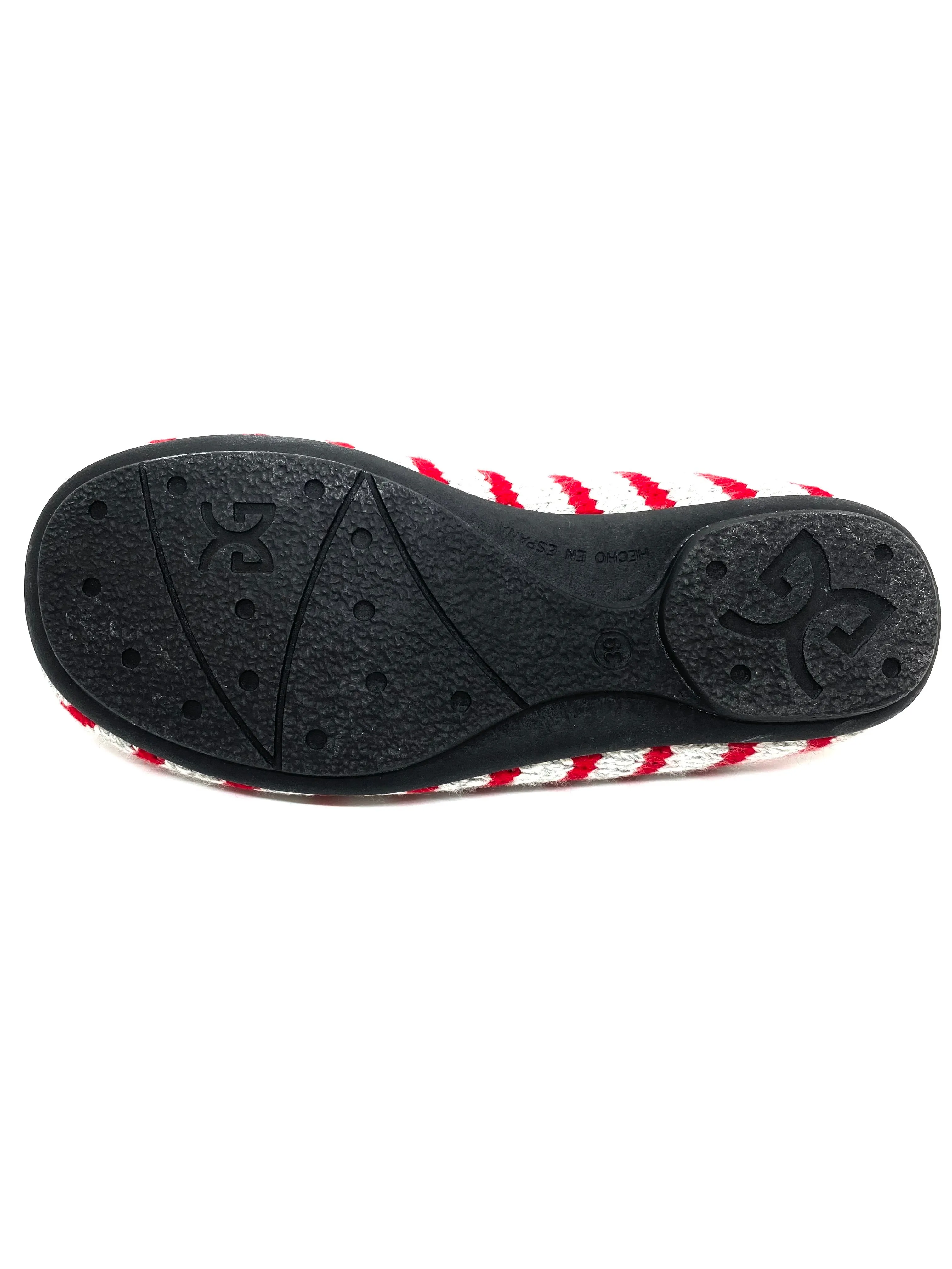 Fosse Sophie Stripe Backless Slipper