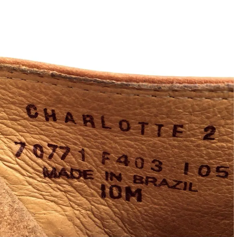 Frye Women's Charlotte 2 70771 Brown Slip-On Block Clog Heels - Size 10M