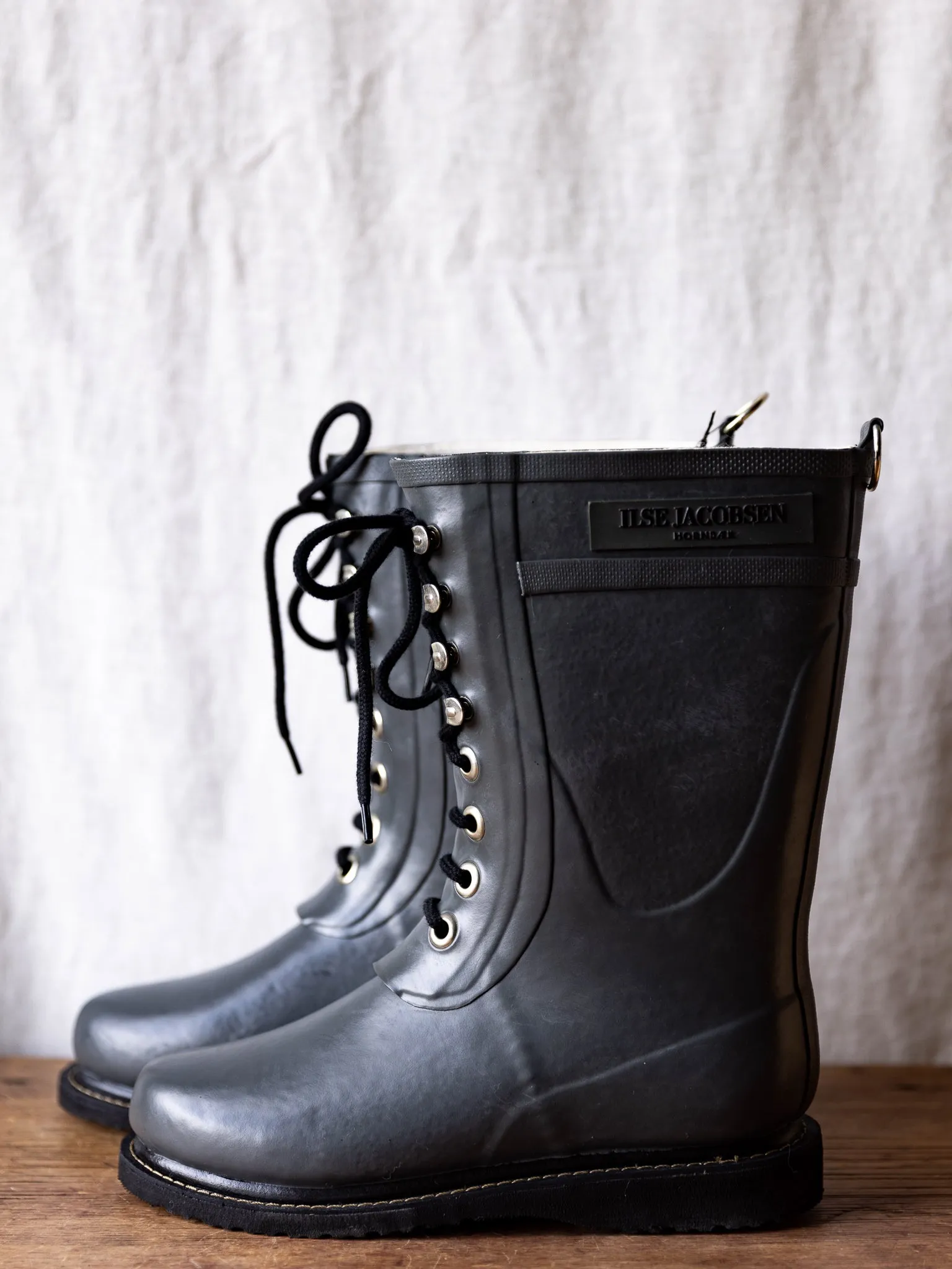 Ilse Jacobsen Mid Lace up Boot ~ Grey (2022)