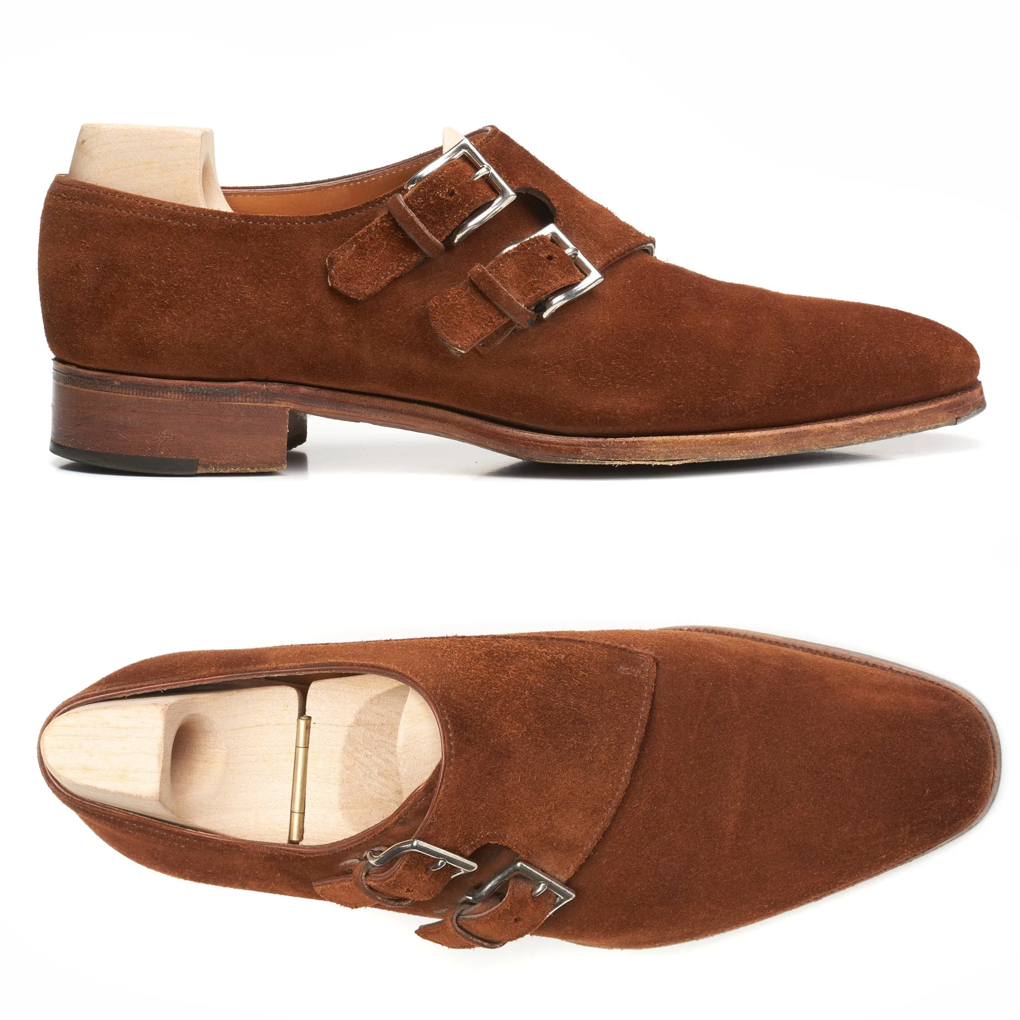 JOHN LOBB By REQUEST Chapel Double Monk Whole-cut Shoes 6.5E US 7.5 Last8000