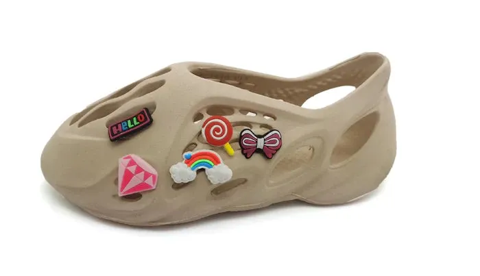 Kids Runners Cut Out Slip-On Sandals Catalina