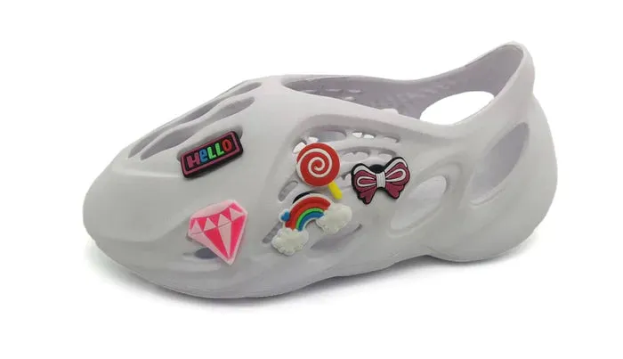 Kids Runners Cut Out Slip-On Sandals Catalina