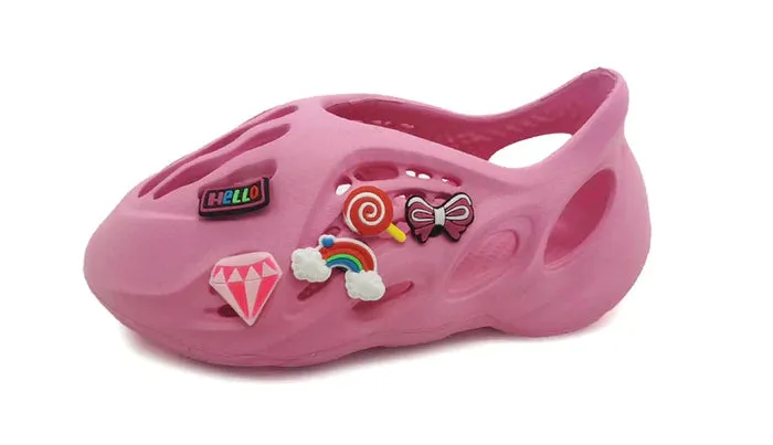 Kids Runners Cut Out Slip-On Sandals Catalina