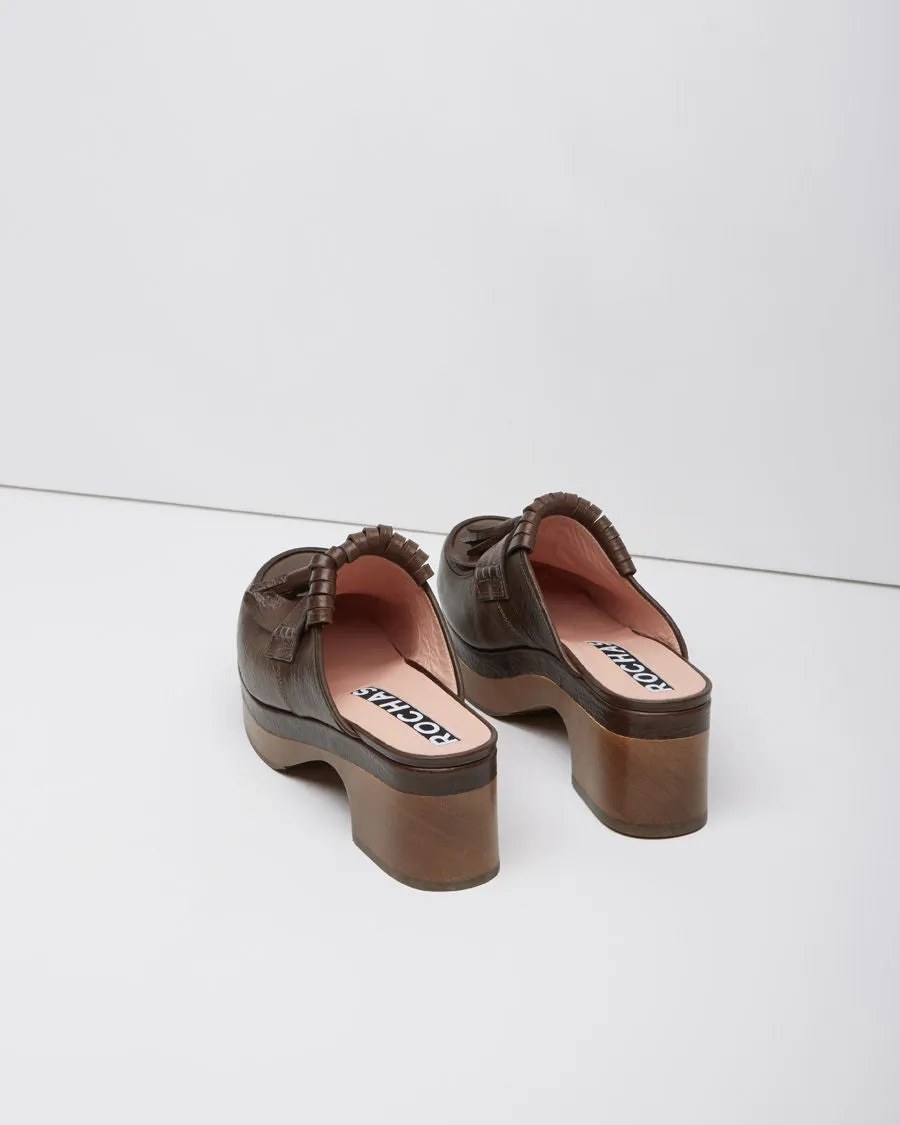 Kilted Tassel Loafer Clog