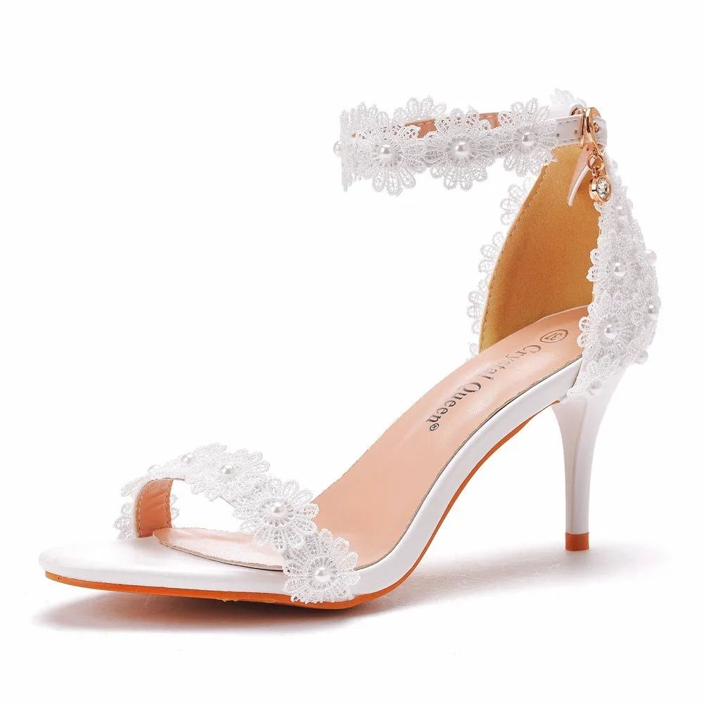 Lily – Rhinestone High Heel Shoes