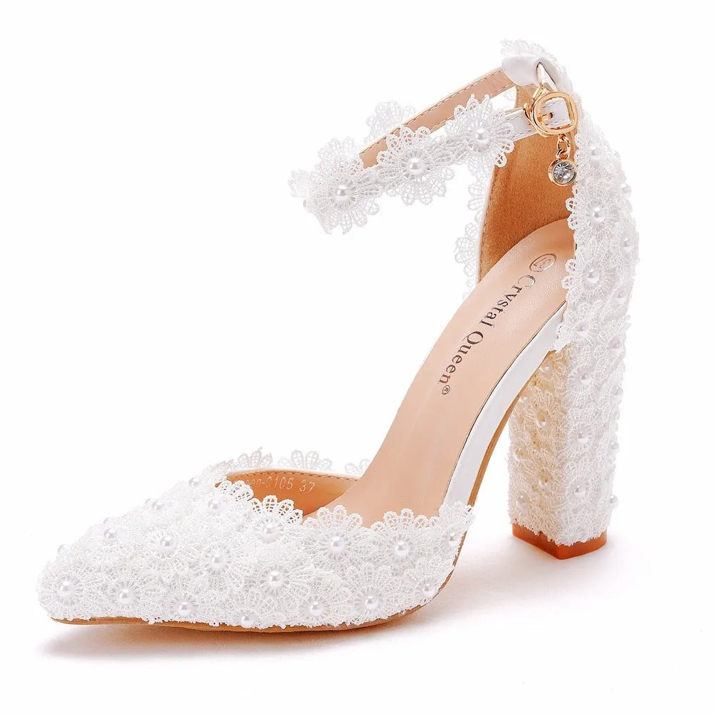 Lily – Rhinestone High Heel Shoes