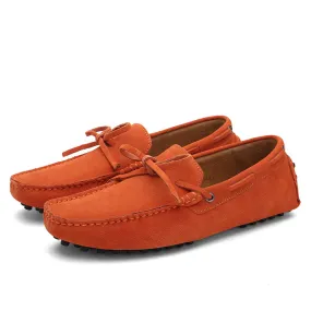 Men Casual Suede Genuine Leather Slip-On Shoes