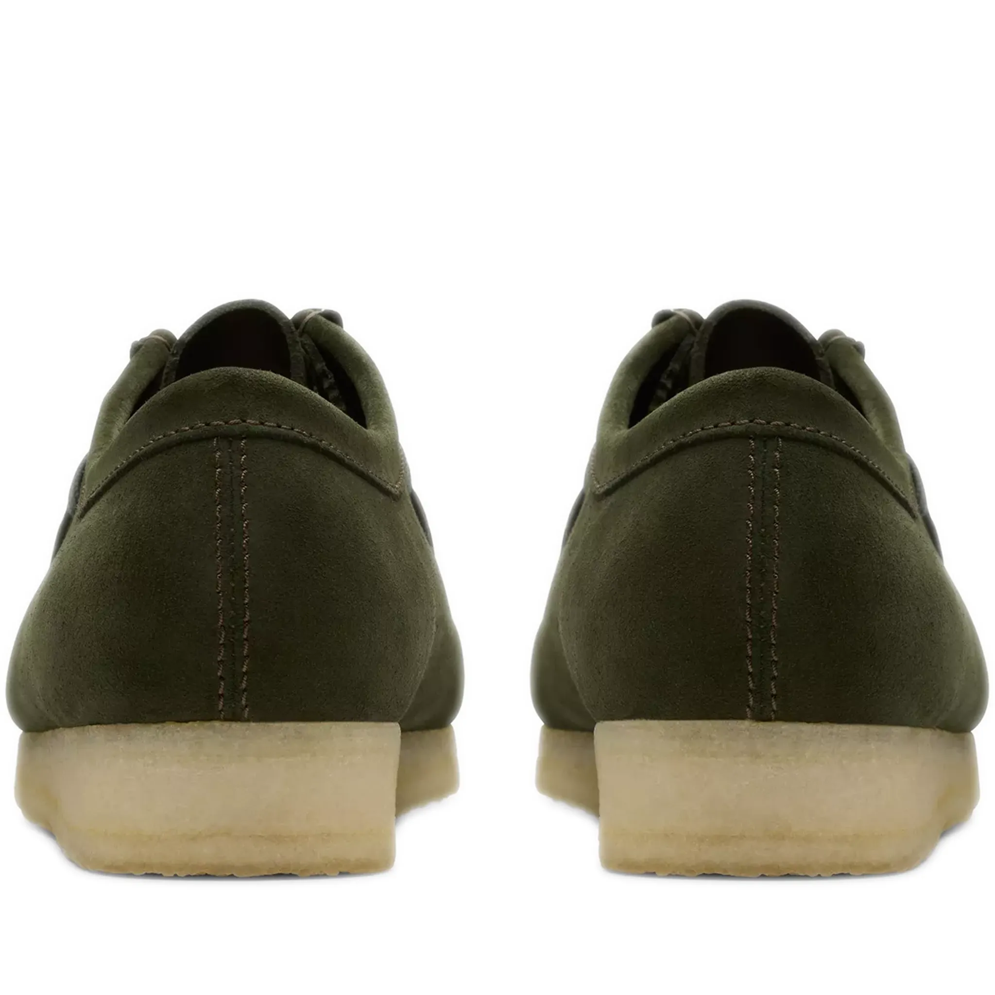 Men's Clarks Wallabee Low - Forest Green Suede