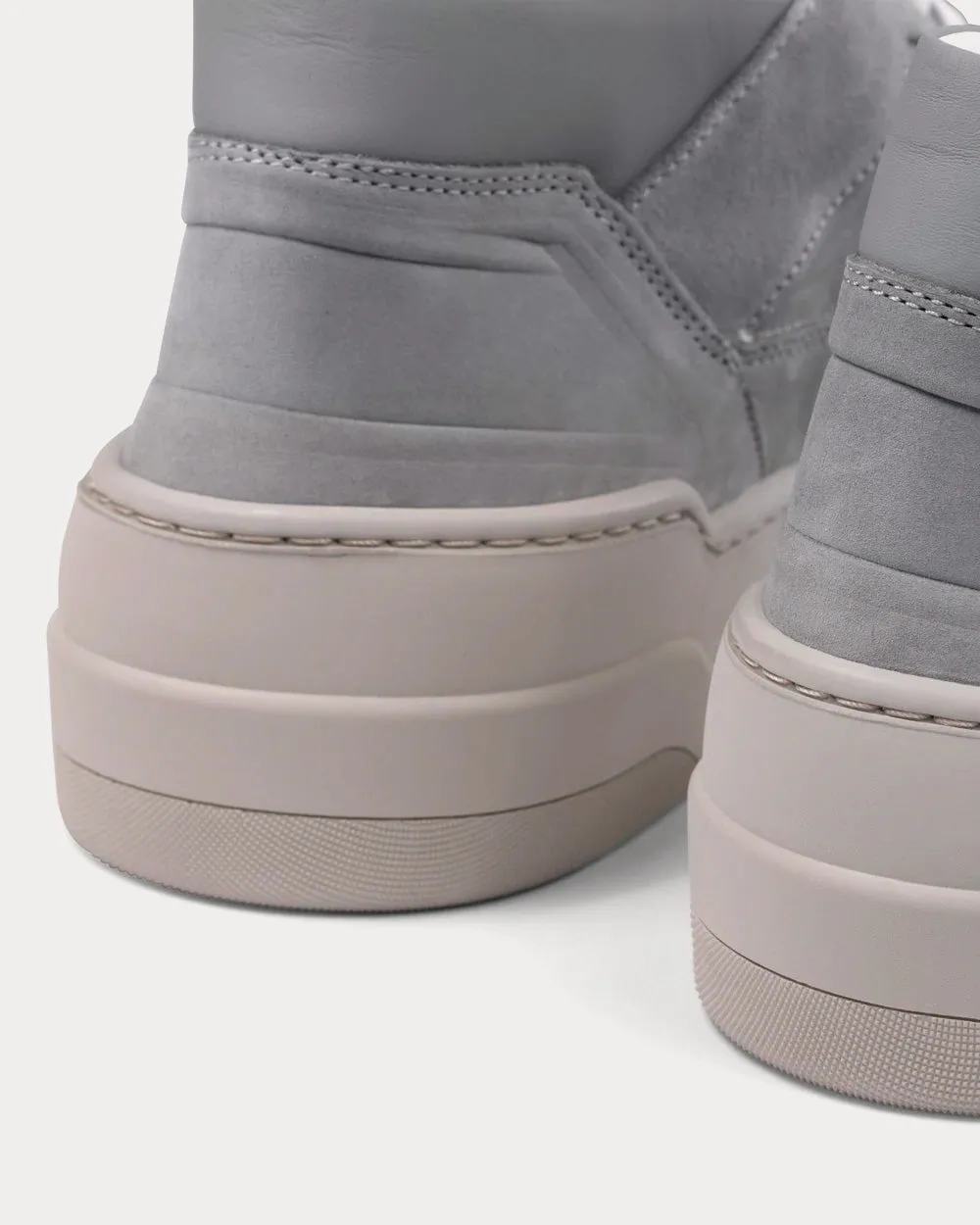 MT 02 Minimal Grey Mid Top Sneakers