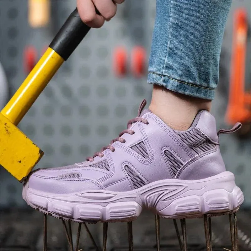 New Anti-Smash & Anti-Puncture Safety Work Sneakers – Lightweight & Breathable