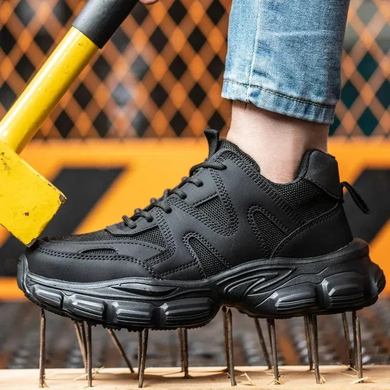 New Anti-Smash & Anti-Puncture Safety Work Sneakers – Lightweight & Breathable