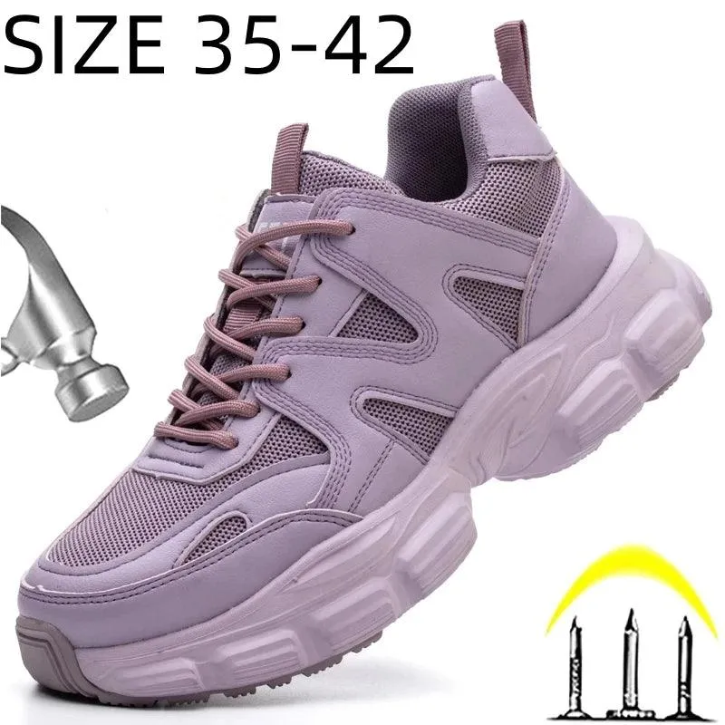 New Anti-Smash & Anti-Puncture Safety Work Sneakers – Lightweight & Breathable