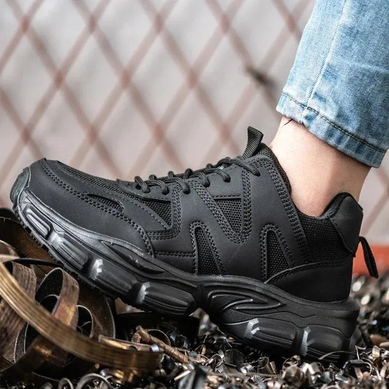 New Anti-Smash & Anti-Puncture Safety Work Sneakers – Lightweight & Breathable