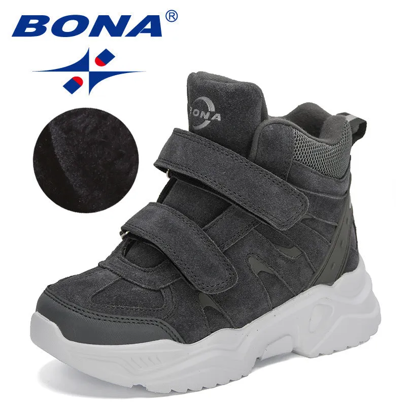 New Designers High Top Snow Boots Warm Plush Lining Walking Shoes