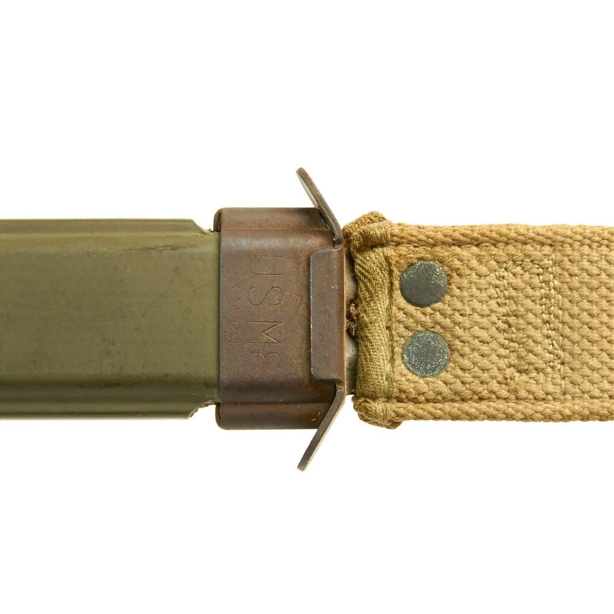 Original U.S. WWII M3 Utica Fighting Knife with M8A1 Scabbard - Excellent Condition