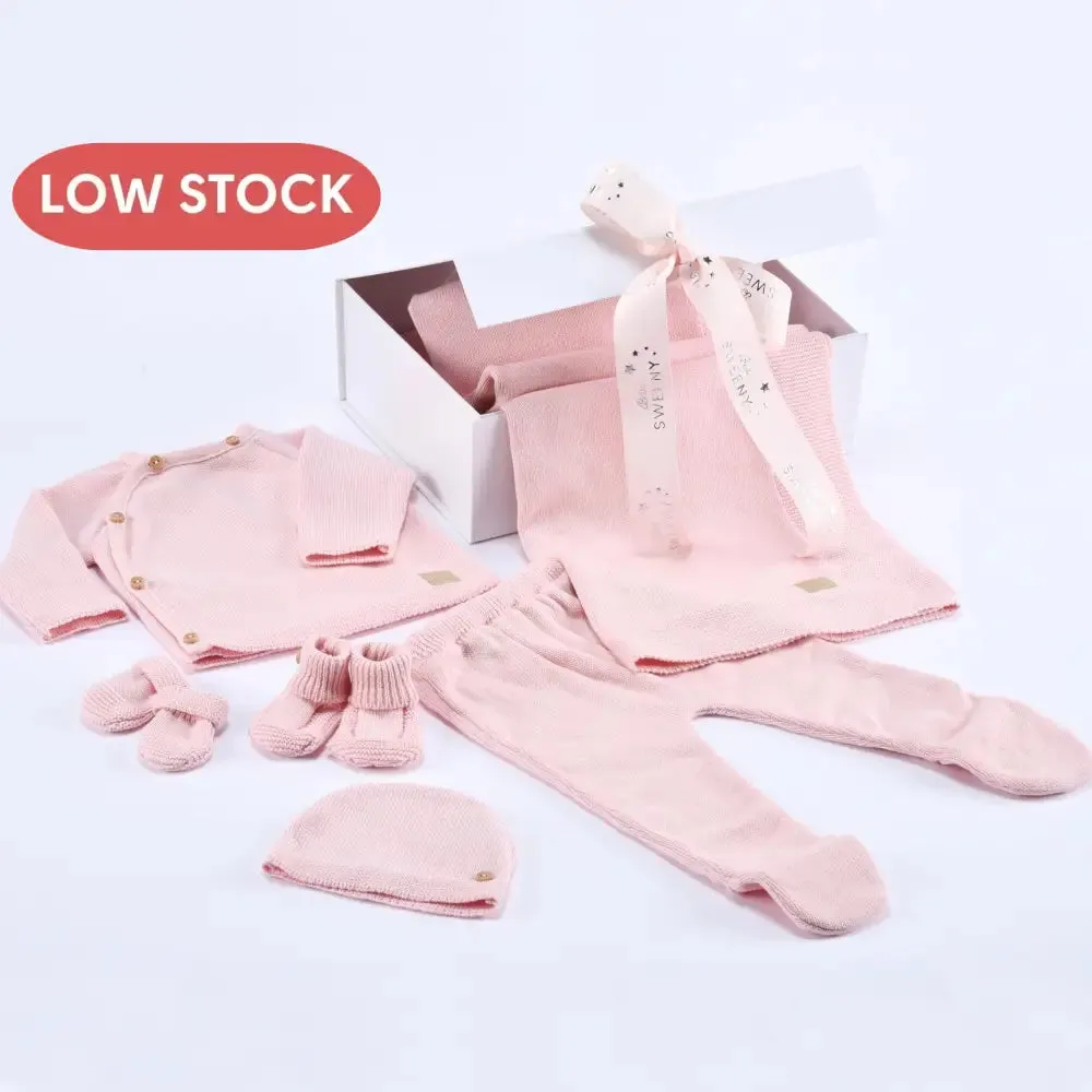 PETIT SWEENY | Girls Pink Organic Cotton Gift Set (6)