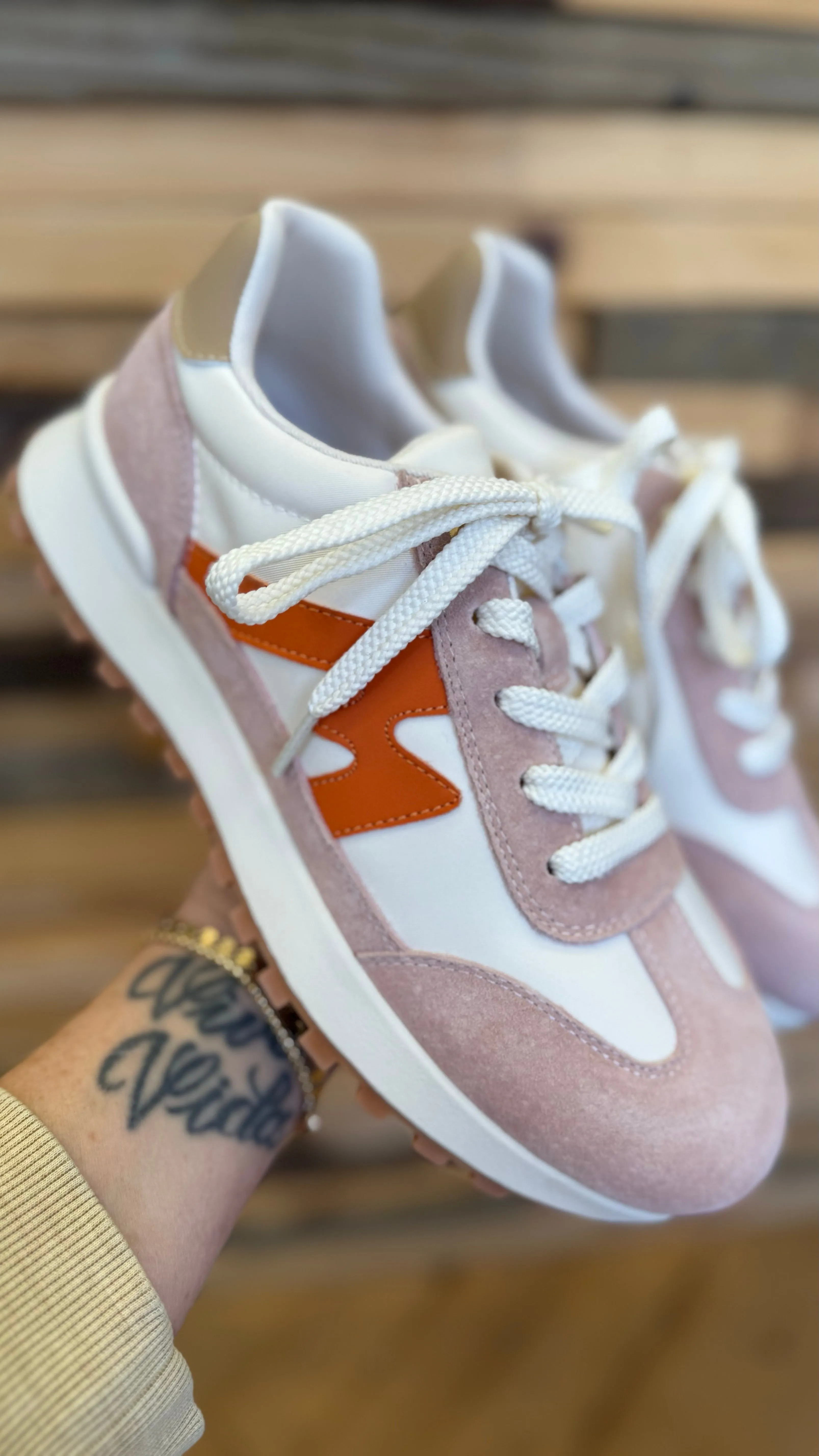 Sophie Vintage Suede/Leather Sneakers