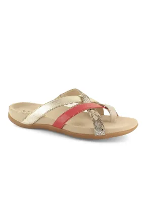 Strive Lola Blush Mix Memory Foam Footbed Leather Sandal