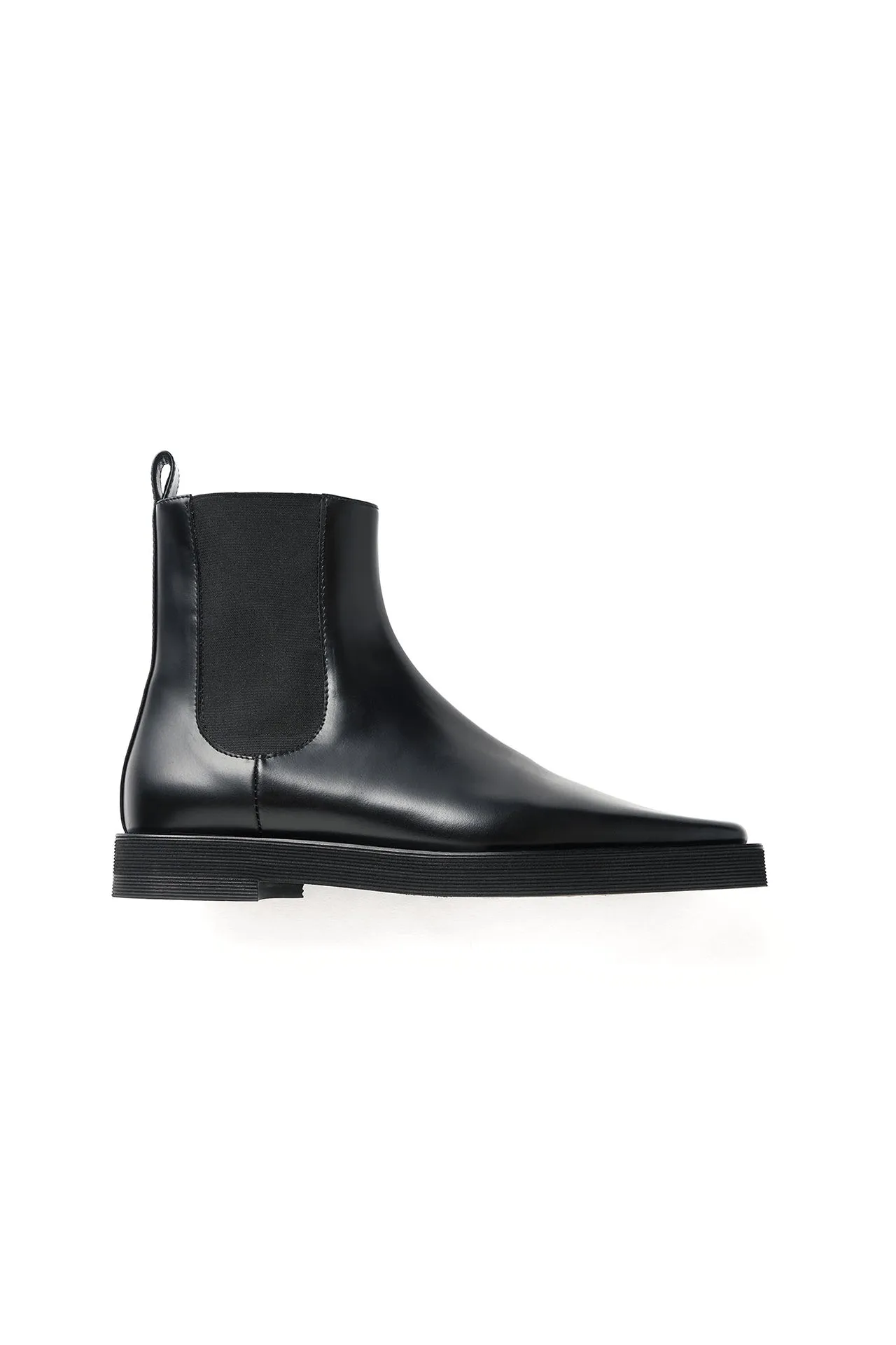 Toteme - The Ankle Boot in Black Leather