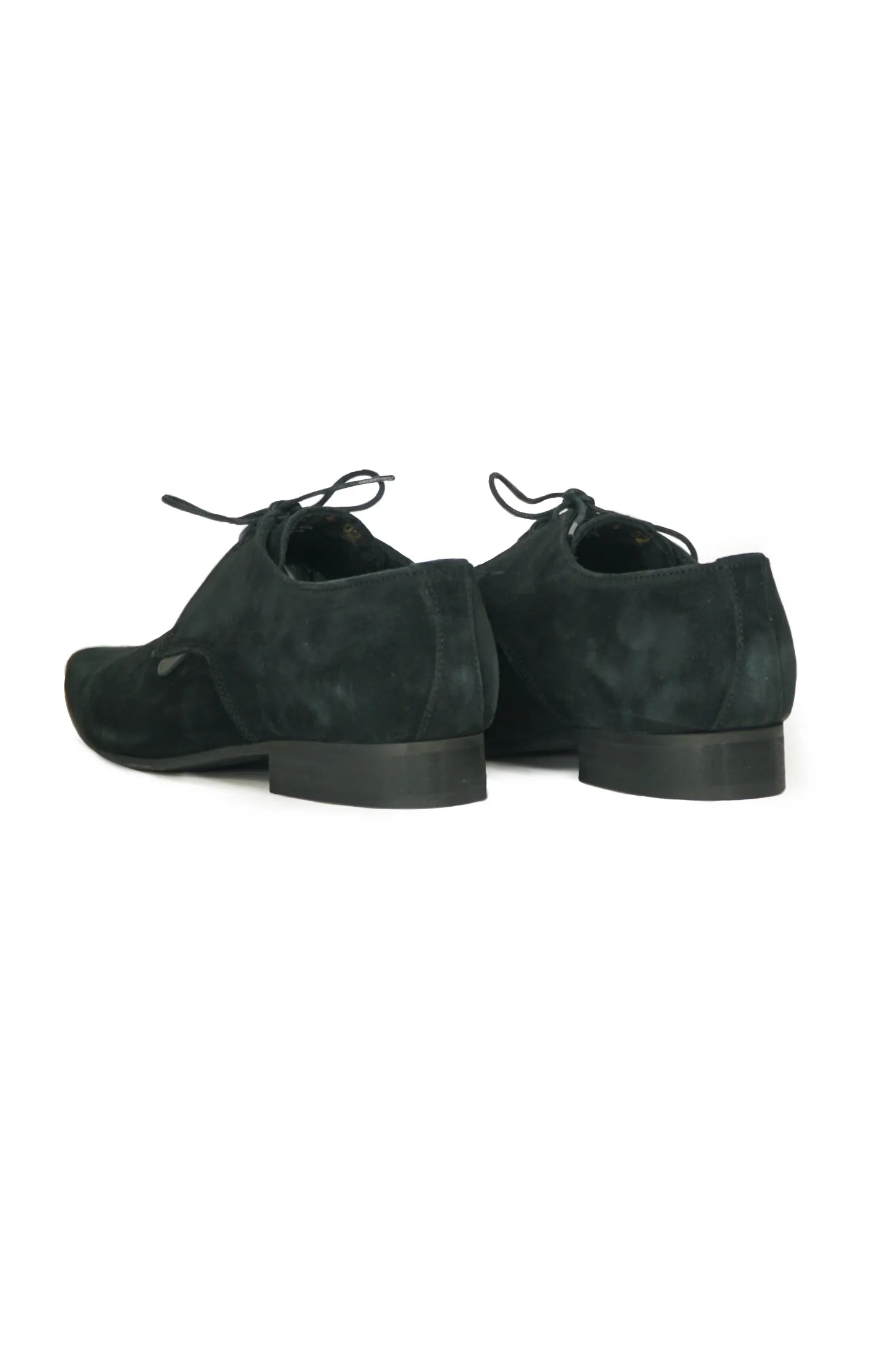 Underground Winklepicker Black Suede Shoes