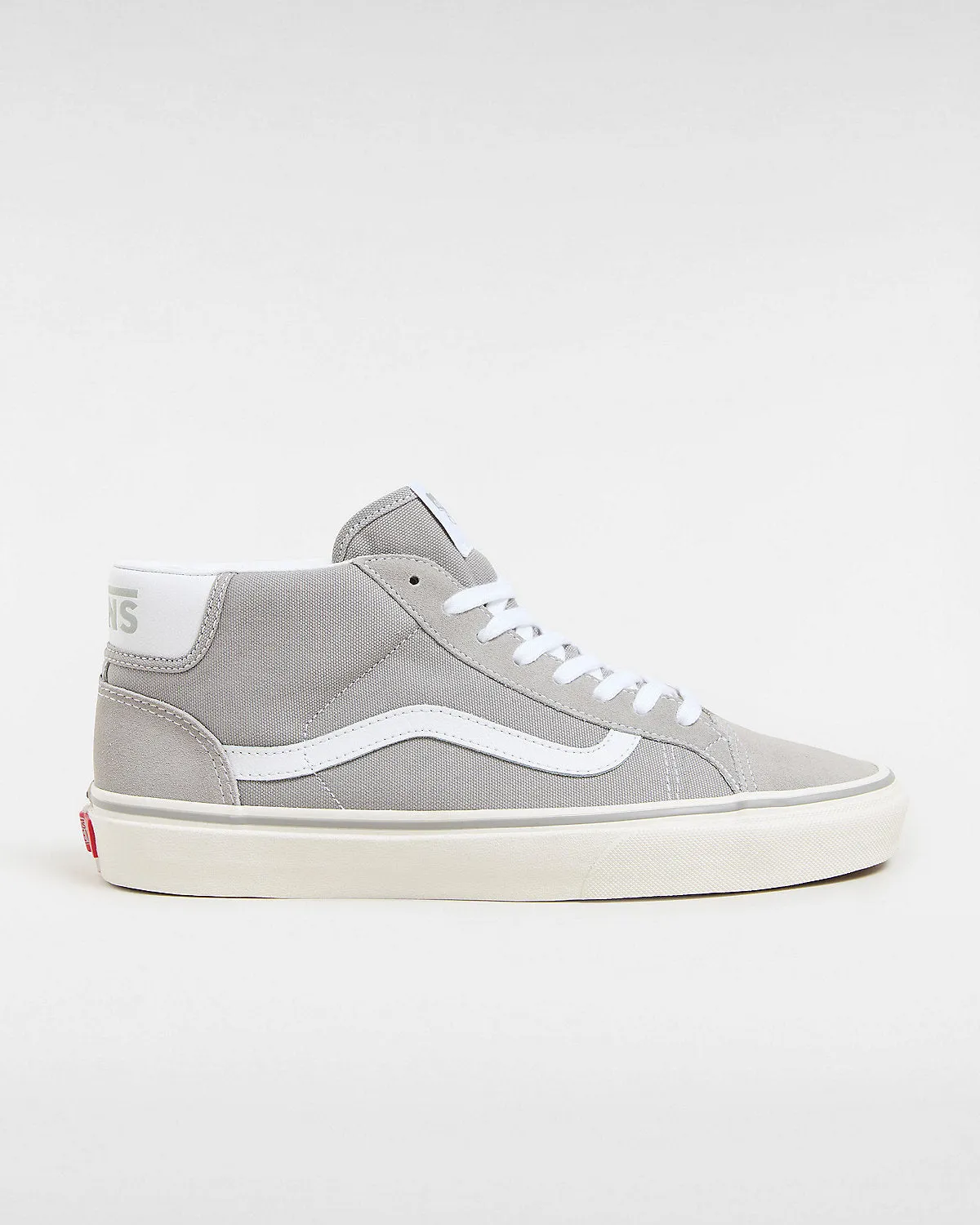 VANS Unisex Mid Skool 37 Trainers - Drizzle / White