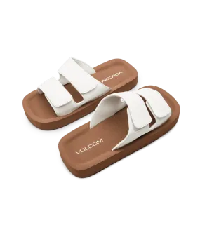 VOLCOM Women's Squared Sandals White