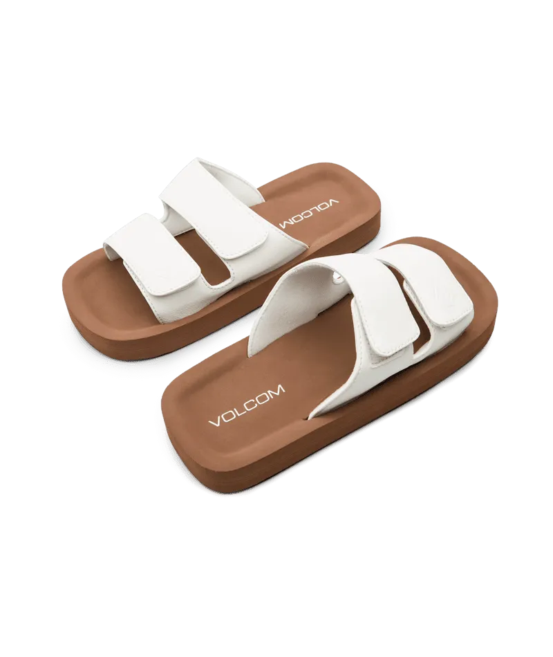 VOLCOM Women's Squared Sandals White