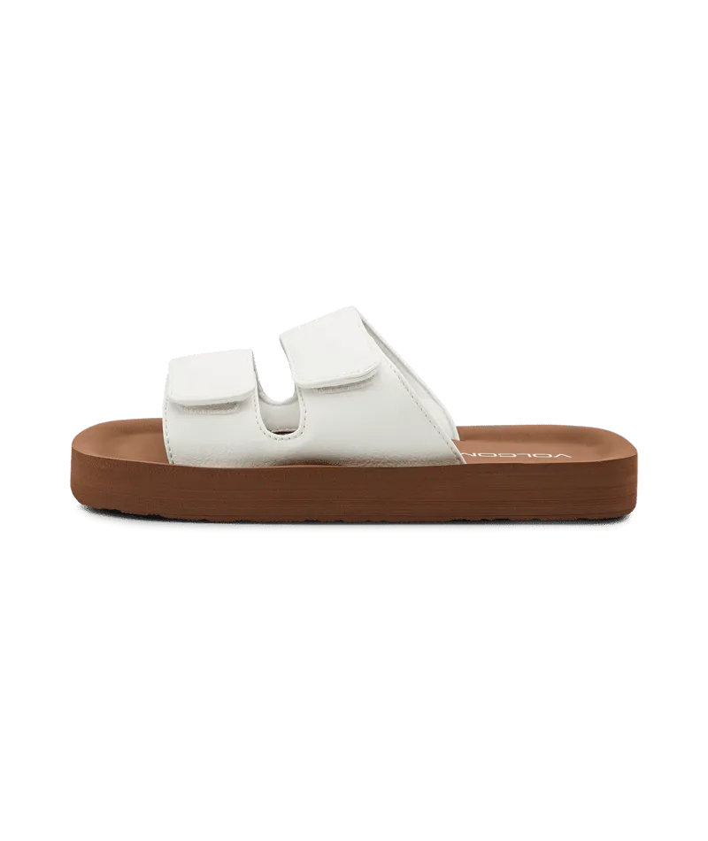 VOLCOM Women's Squared Sandals White