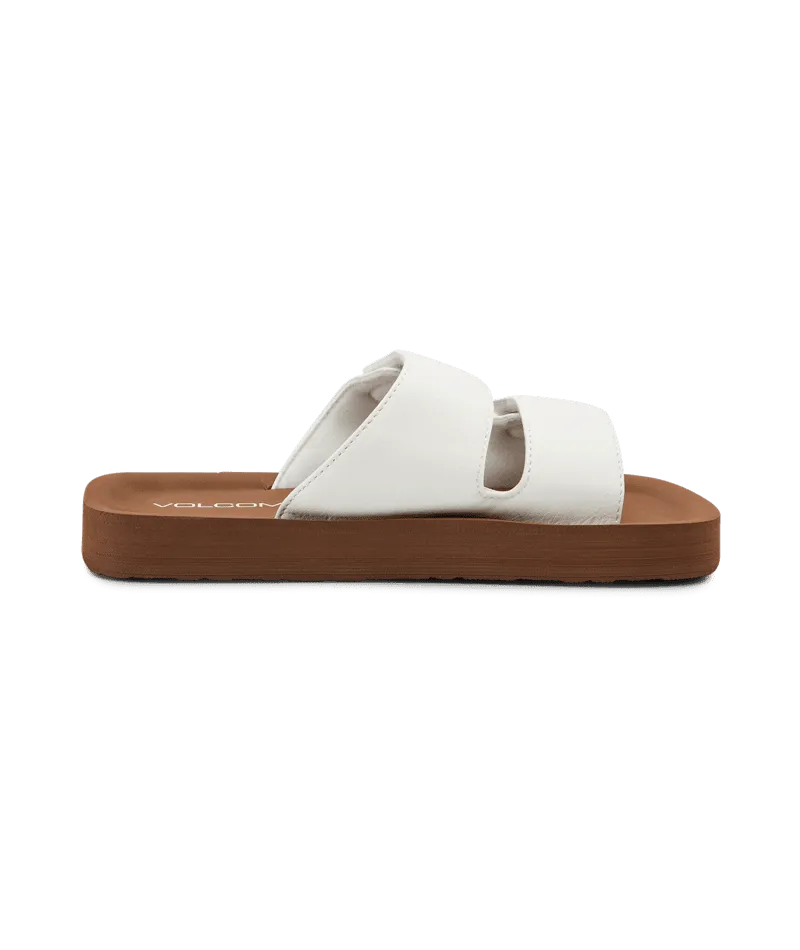 VOLCOM Women's Squared Sandals White