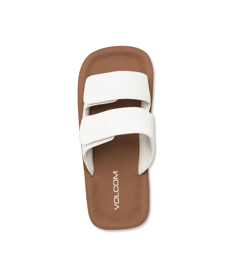VOLCOM Women's Squared Sandals White
