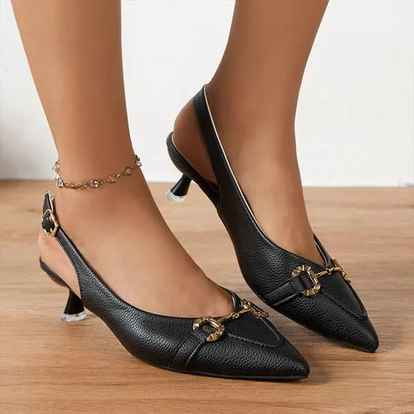 Women's Fashion Horsebit High Heel Sandals 44029595S
