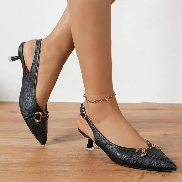 Women's Fashion Horsebit High Heel Sandals 44029595S